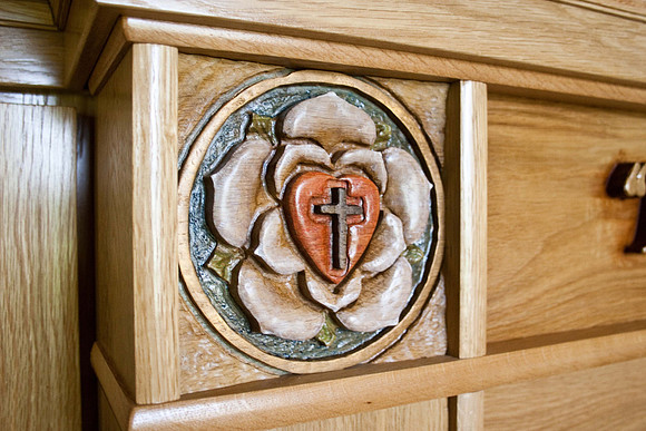 Bethel Luther Rose Carving