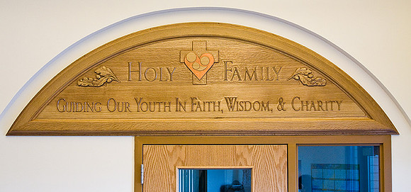 Carved Panel for Holy Family Education Center