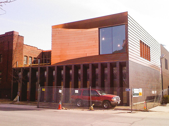 Wanek Hall Exterior During Construction