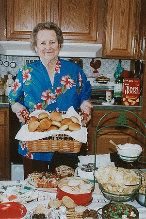 Grandma with homemade buns