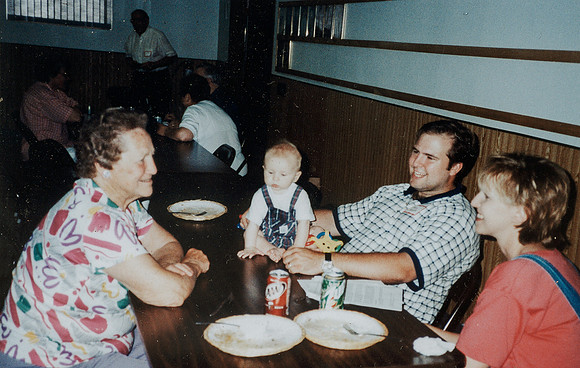 Grandma with Deanne, Jason, & baby Zachary