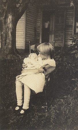 Erna holding baby Lorraine