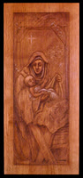 Nativity Wood Carved Panel for Holy Family Education Centerl-Arcadia, WI
