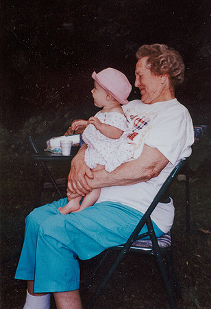 Grandma Pooh holding Brooklynn