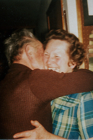 Grandpa's giant hug