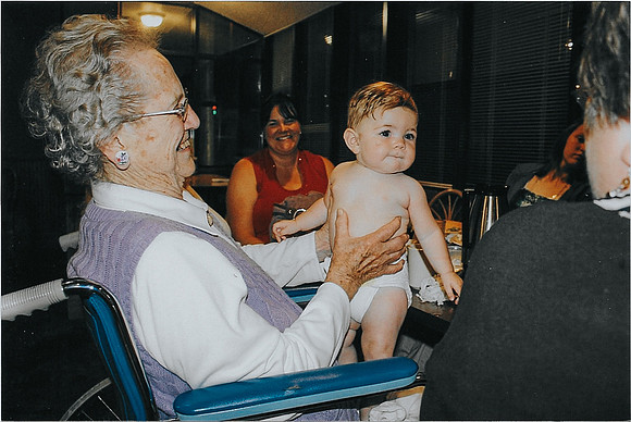 Great Grandma & Shelby 2011