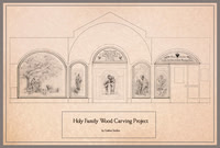Design for Holy Family Education Center Custom Wood Carving Project