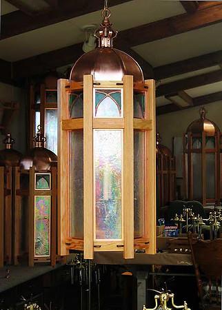 Custom Built Stained Glass Chandeliers