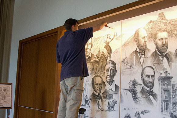 Wanek Hall- painting