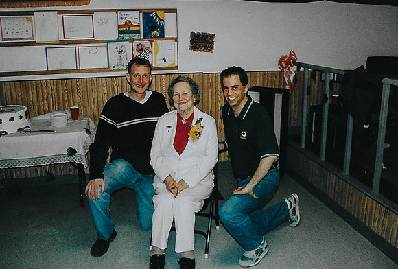Erna with pastors Strutz & Bourman