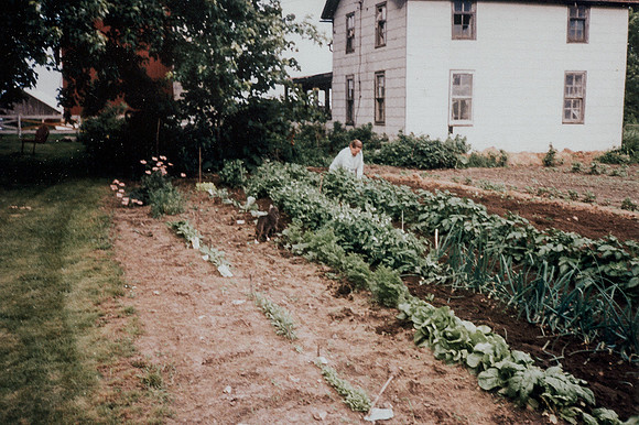 Grandma in her garden