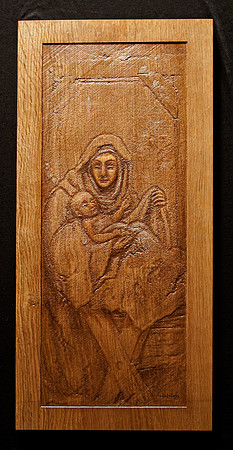 Holy Family Nativity Carving